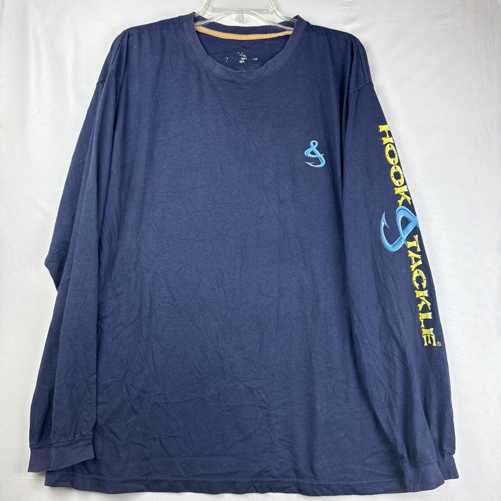 Hook & Tackle Men's Shirt Size L Solar System Sun Protection UPF 50+  Longsleeve